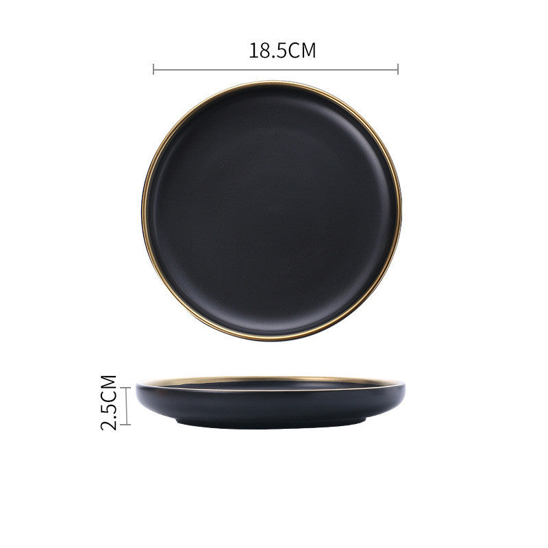 Big Soup Bowl Rice Bowl About Household Ceramic Plate